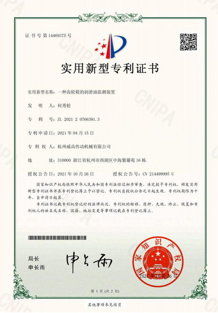 Weigao 8 patents WEB_00