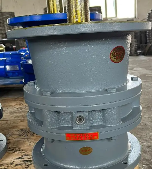 Motor direct-coupled XLD4-11-3KW single-stage vertical biaxial cycloidal pinwheel reducer has a compact structure