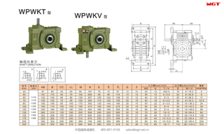 WPWKT WPWKV250 Worm Gear Reducer Universal Reducer