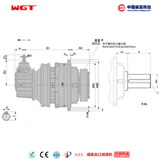 P3KB34 (I: 560-4000) P Series Plante de transmission planétaire de la série Planétaire Planétaire de premier niveau