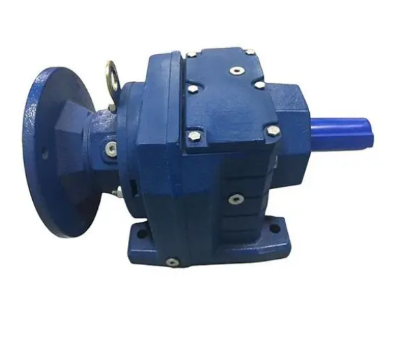 Horizontal helical gear hard tooth surface reducer R67-8.7-4KW reduction motor is light in weight